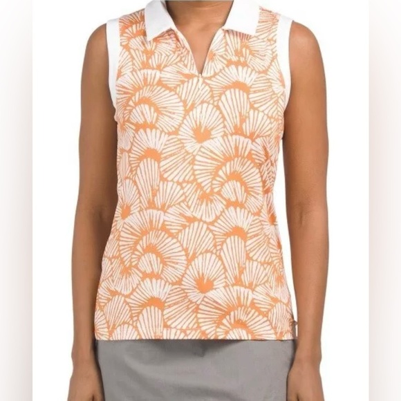 Tommy Bahama Womens Golf Shell 1/4 Zip Sleeveless Polo Top Size M - Medium - NWT - Picture 1 of 12